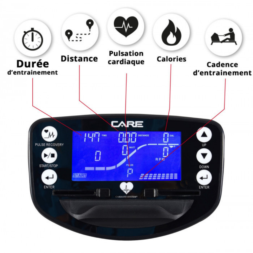 Rameur professionnel Care Mag Rower air